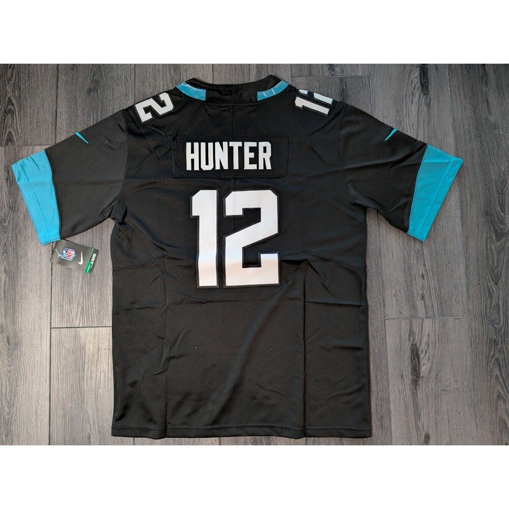 Travis Hunter #12 BLACK Jacksonville Jaguars Stitched Football Jersey XL - Picture 3 of 4